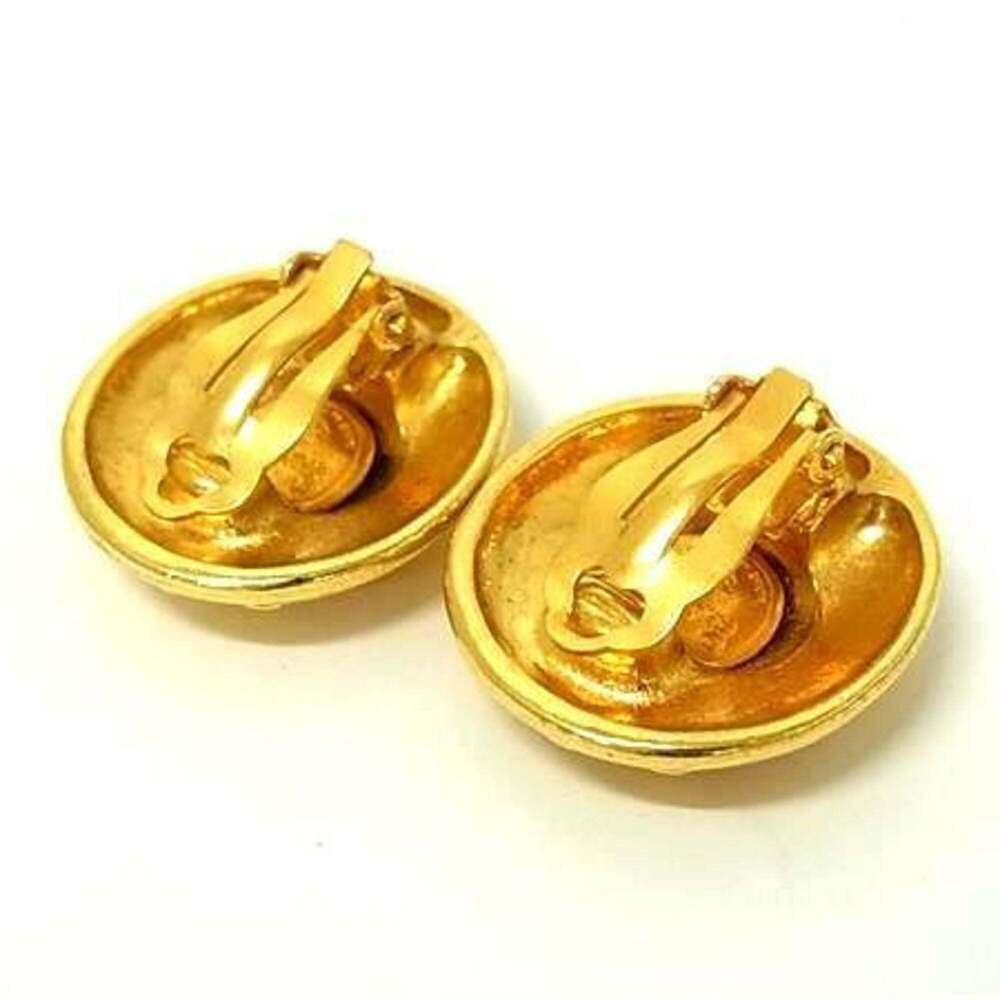 CHANEL Gold Logo Earrings - Picture 3 of 3